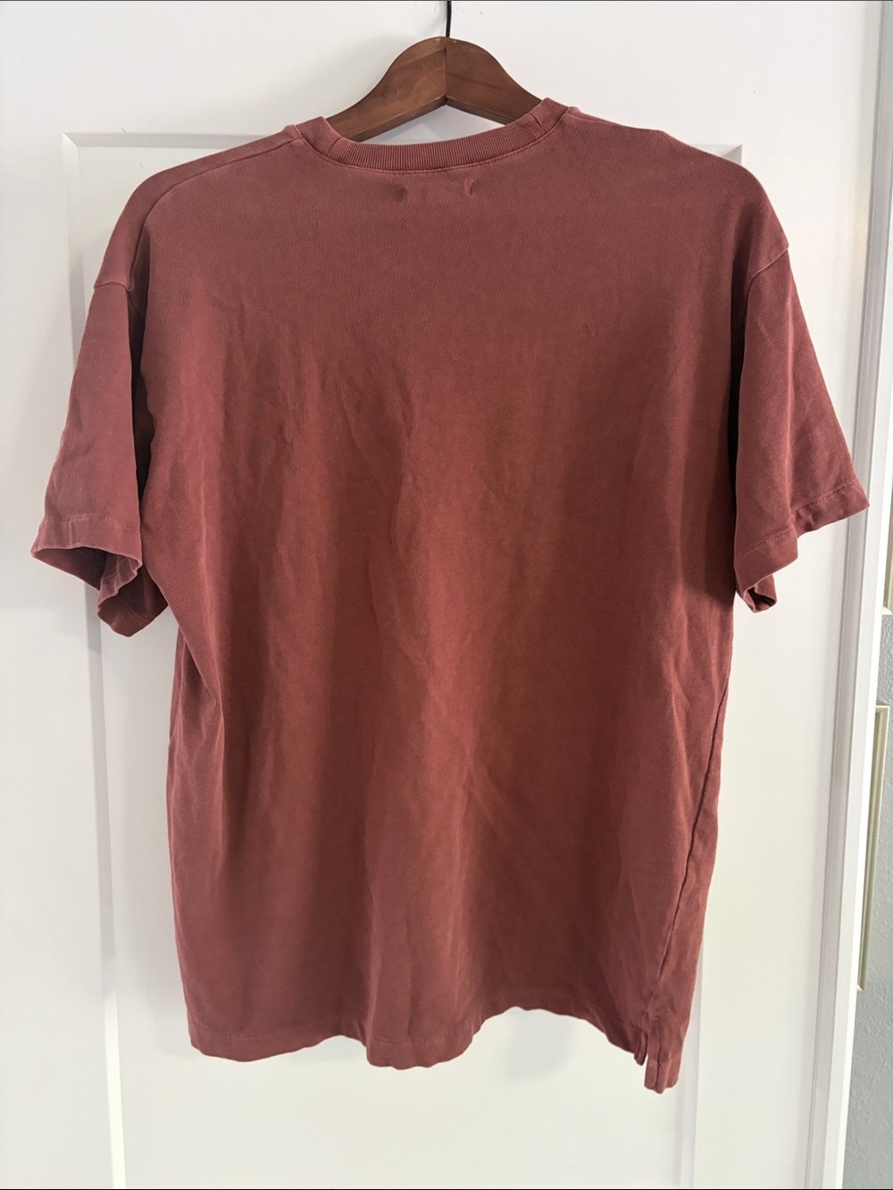 Madewell Short-Sleeve Oversized Pocket Tee in Dusty Rose - Picture 2 of 5